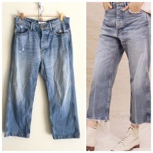 The Great. The Railroad Jean Crop Sz 26